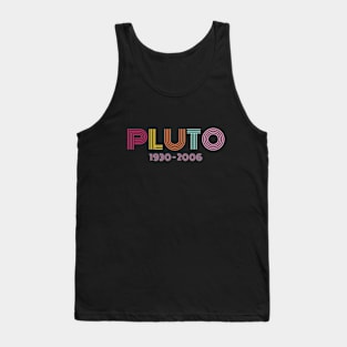 Pluto Never Forget 1930 2006 Retro Tank Top